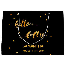 50-årsdagen svart guld hej 50-typografi