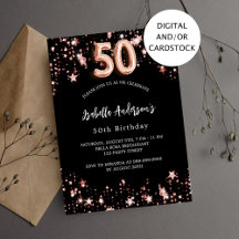 50-årsdagen svarta stjärnor i ro guld