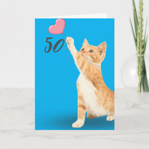 50-årsdagen tabby katt kort