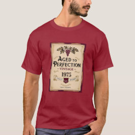 50-årsdagen vin, åldras till perfektion t shirt