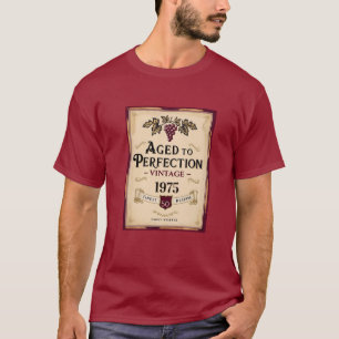 50-årsdagen vin, åldras till perfektion t shirt