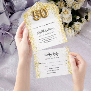 50-årsdagen vit guld party OSA