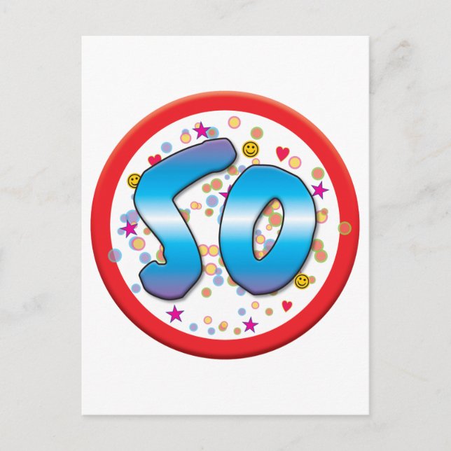 50:årsdagen vykort (Framsida)