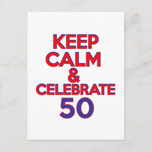 50-årsdesign vykort