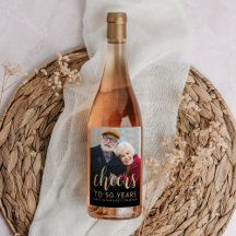 50-årsfest Foto Glada skrift i guld