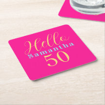 50-årsfirande Hello 50 Hot Pink-fest