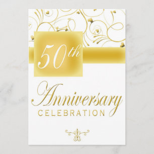 50-årsfirande Invitation Inbjudningar