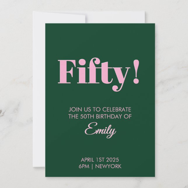 50-årsfirande kort (Framsida)