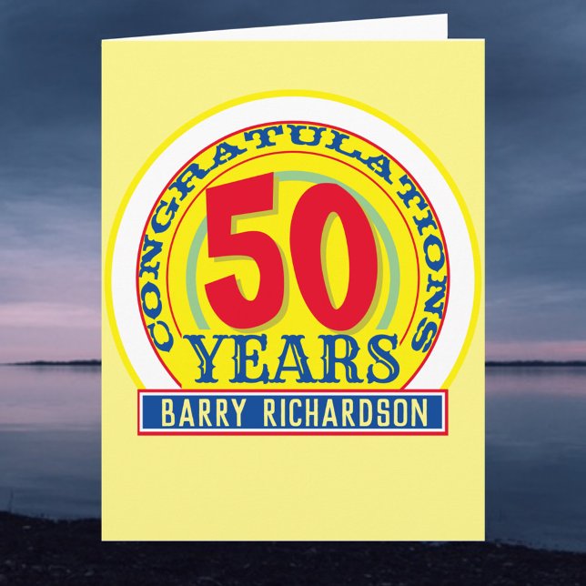 50-årsfirande kort (Skapare uppladdad)