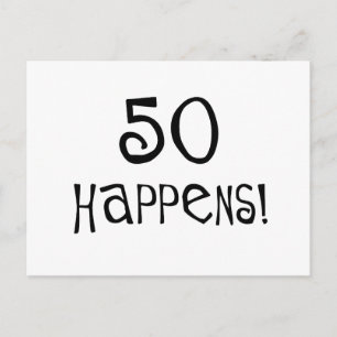 50-årsgåvor, 50 händelser! vykort