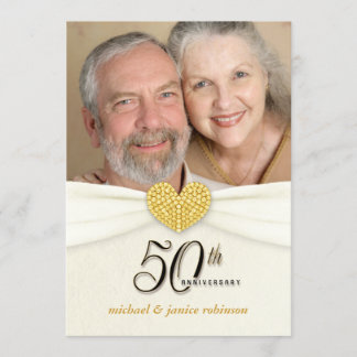 50-årsjubiléer - klassisk elfenbenstorn inbjudningar