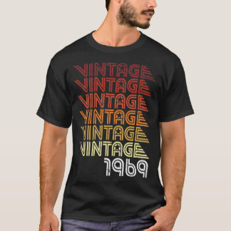 50-årsjubiléet Birthday Gift, född 1969 Retro T Shirt