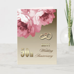 50-årsjubiléet Bröllop Kort