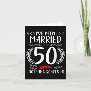 50-årsjubileet Bröllop Par gift 50 Kort