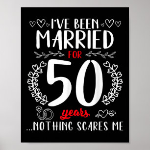 50-årsjubileet Bröllop Par gift 50 Poster