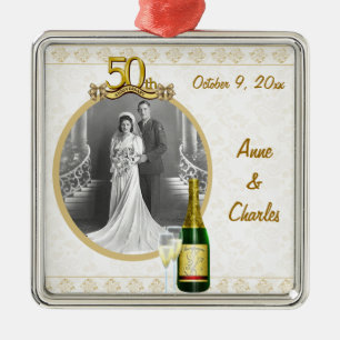 50-årsjubiléet Fotokeepsaké Ornament