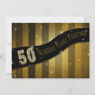 50-årsjubiléet - Glorious Years Inbjudningar