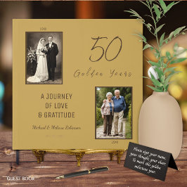 50-årsjubiléet Guest Bok - Guld