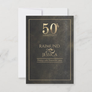 50-årsjubiléet Guld Dust Response Card OSA Kort