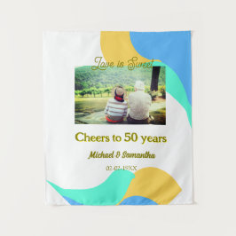 50-årsjubiléet kärlek är sötad retro