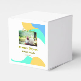 50-årsjubiléet kärlek är sötad retro presentaskar