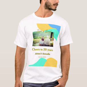 50-årsjubiléet kärlek är sötad retro t shirt