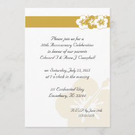 50-årsjubiléet Luau-inbjudan Inbjudningar