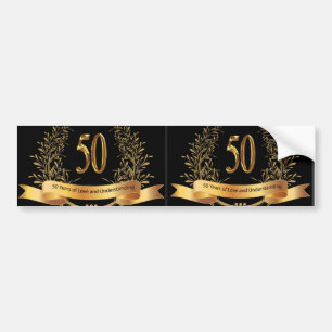 50-årsjubiléet Lycklig Bildekal