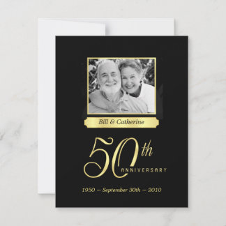 50-årsjubiléet Party - Anpassningsbarnas fotoinbju Inbjudningar