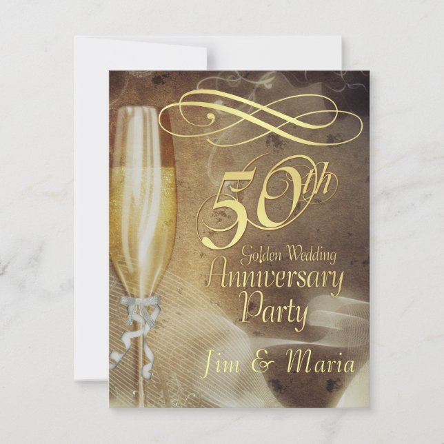 50-årsjubiléet Party - OSA Reply Cards (Framsida)