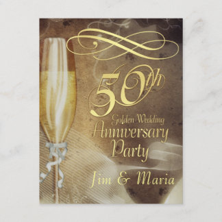 50-årsjubiléet Party - OSA Reply Cards Kort