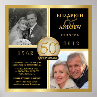 50-årsjubiléet Poster - 2 foton