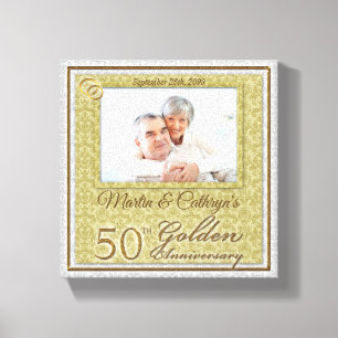 50-årsjubileum 8x8-Personligens foto Canvastryck