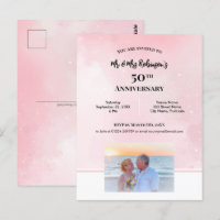 50-årsjubileum Anpassad Fotografi Stjärnig Rosa