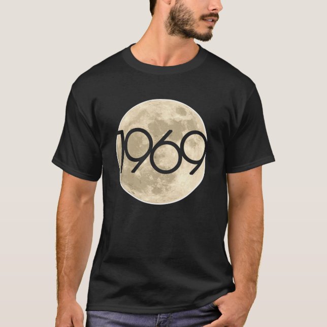 50-årsjubileum Apollo 11 1969 Måne Landning T Shirt (Framsida)