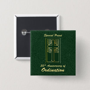 50-årsjubileum av Ordination Leather-utseende Knapp