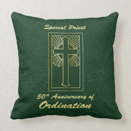 50-årsjubileum av Ordination Leather-utseende Kudde