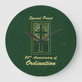 50-årsjubileum av Ordination Leather-utseende Stor Klocka