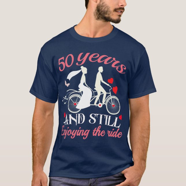 50-årsjubileum Bröllop 50 år bröllop T Shirt (Framsida)