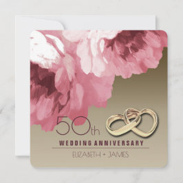 50-årsjubileum för bröllopsfesten inbjudningar