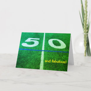 50-årsjubileum för fotboll i fält 50-årsjubileum kort
