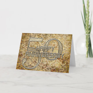 50-årsjubileum för hälsning i lycklig kort