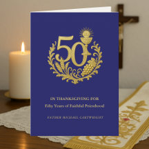 50-årsjubileum för prästvigning Guld