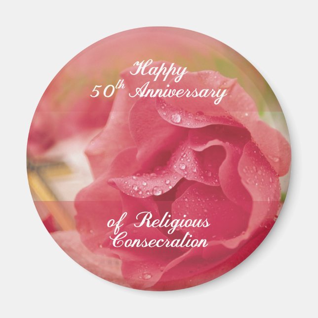 50-årsjubileum för religiös invigning Rosa Ro Magnet (Framsidan)
