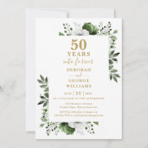 50-årsjubileum Grönska Blommig Monogram