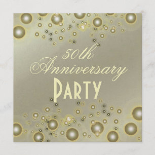 50-ÅRSJUBILEUM / GULDJUBILEUM/LUXEPAPPER INBJUDNINGAR