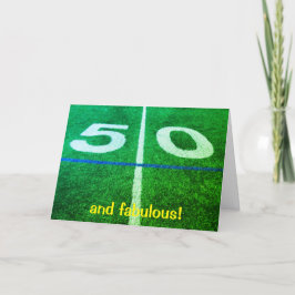 50-årsjubileum i fotboll fält 50-årsjubileum kort