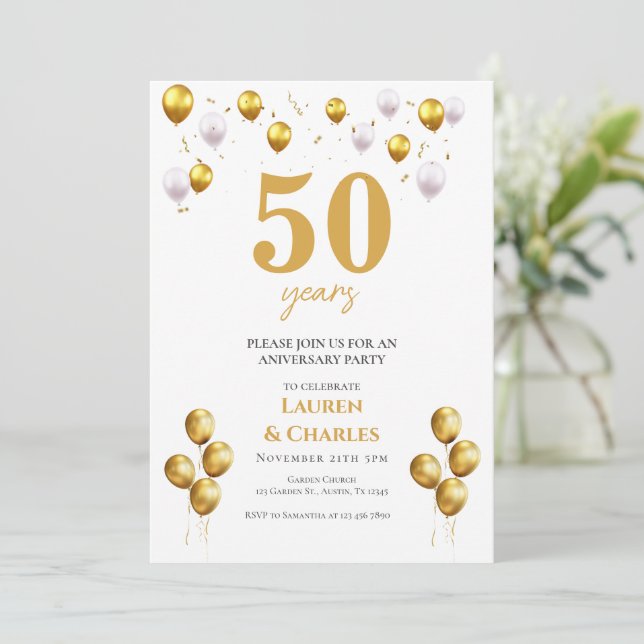50-årsjubileum inbjudan (Stående Fram)