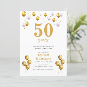 50-årsjubileum inbjudan