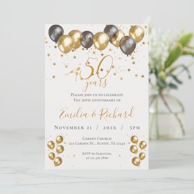 50-årsjubileum inbjudan (Stående Fram)